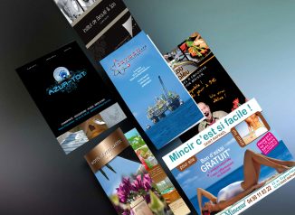 flyers réalisés par le service design