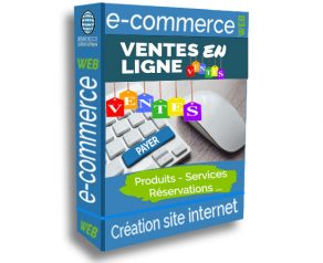 création de site internet avec pack e-commerce de Nanotech Informatique