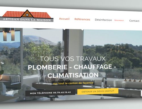 Artisan dans la maison – site vitrine pour artisan